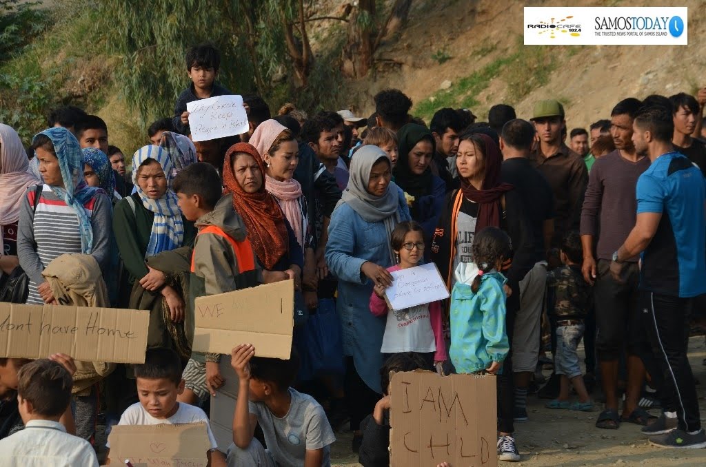 Νέα διαμαρτυρία το πρωί της Παρασκευής, προσφύγων –μεταναστών στο ΚΥΤ Σάμου