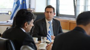 Συνάντηση του Υπουργού Μετανάστευσης και Ασύλου κ. Νότη Μηταράκη, με τον Πρέσβη του Αφγανιστάν στην Ελλάδα, κ. Mirwais Samadi