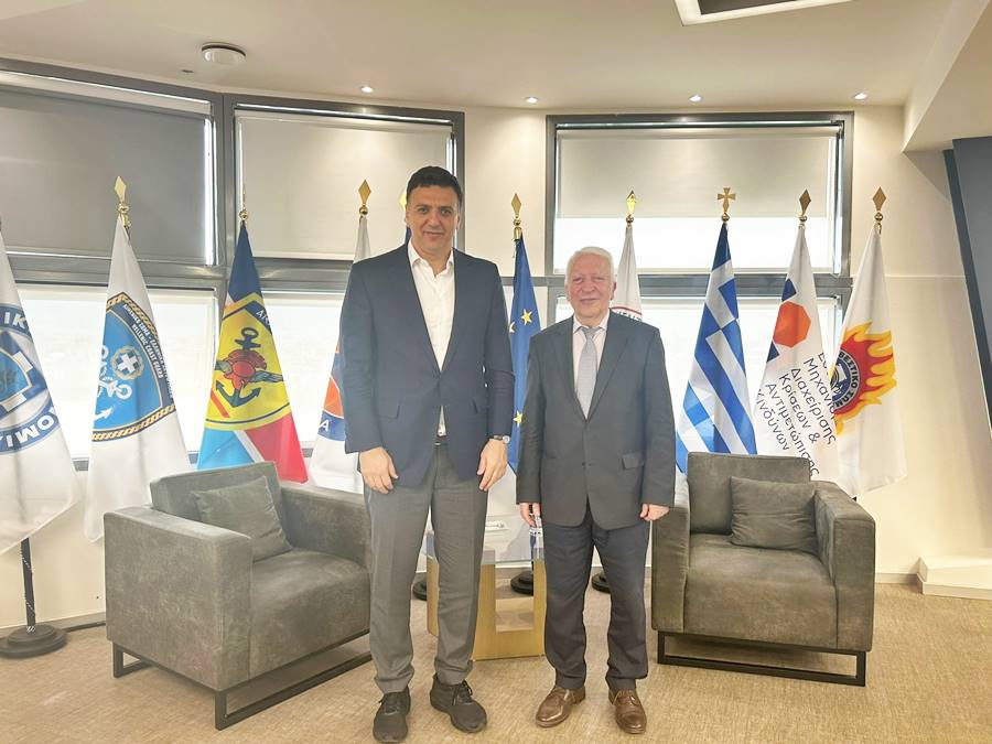 Σε κλίμα συνεργασίας η συνάντηση του Περιφερειάρχη Βορείου Αιγαίου με τον Υπουργό Κλιματικής Κρίσης κ. Βασίλη Κικίλια